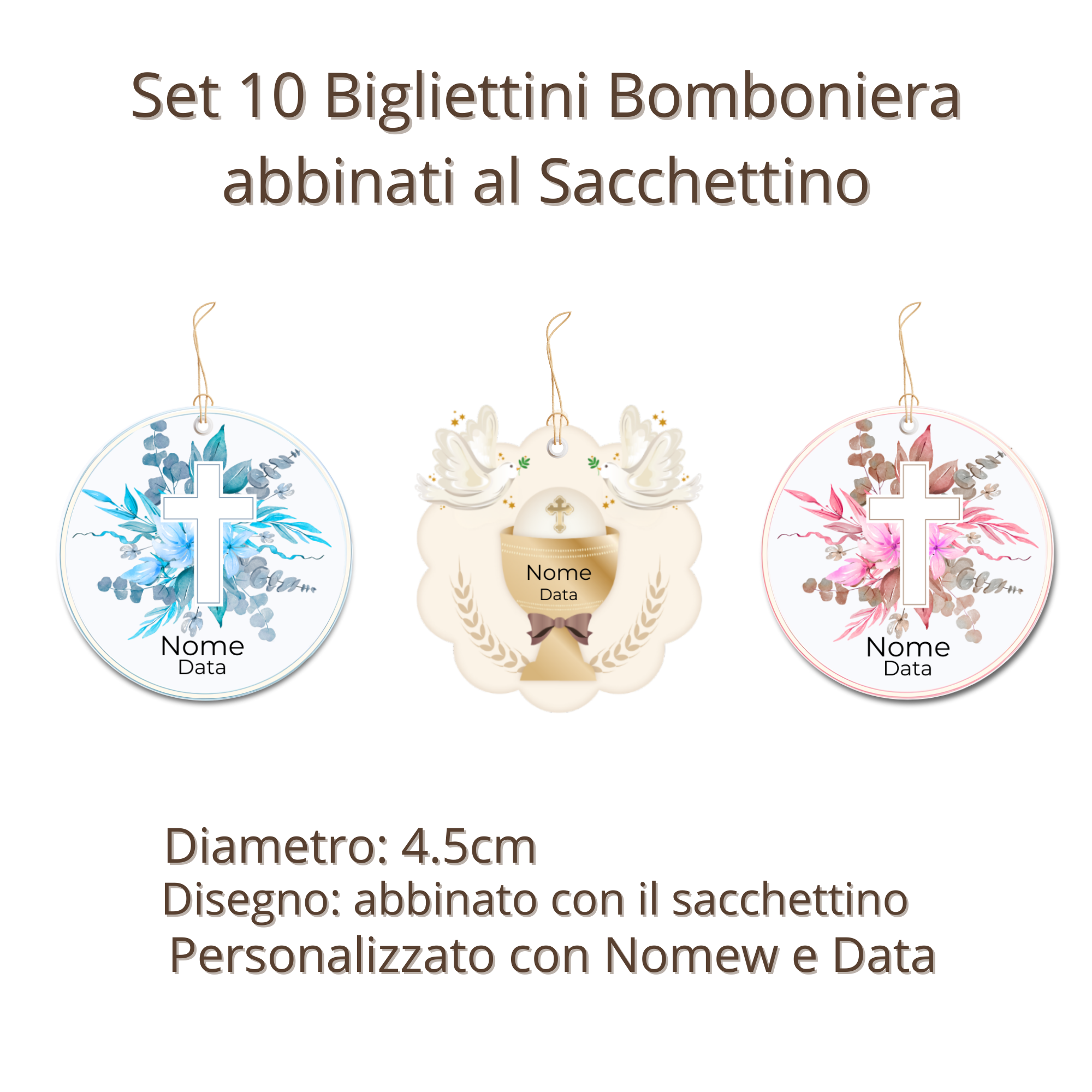 Bomboniera Prima Comunione – Kit 10 pezzi - immagine 4