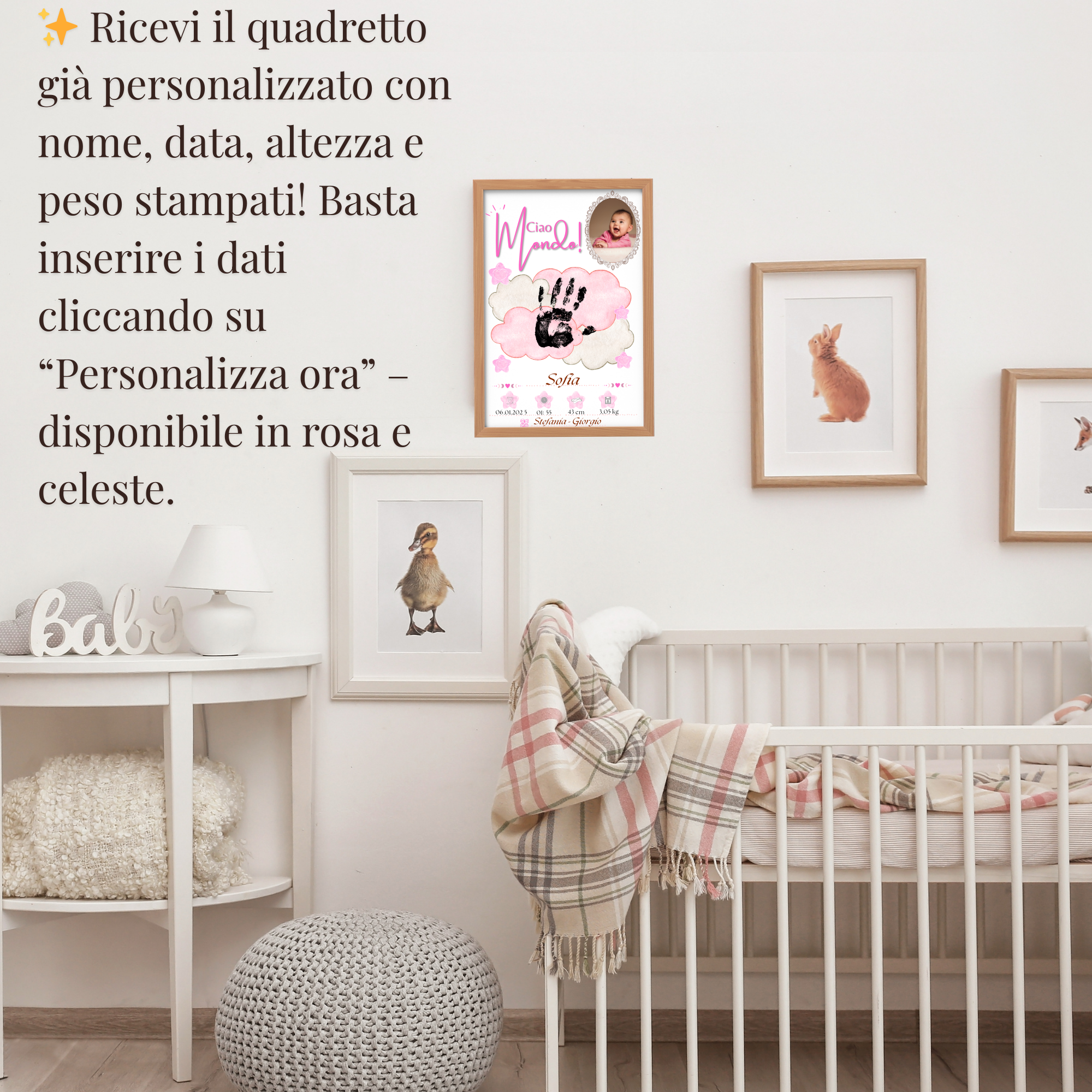 Quadretto Nascita Personalizzato - immagine 10